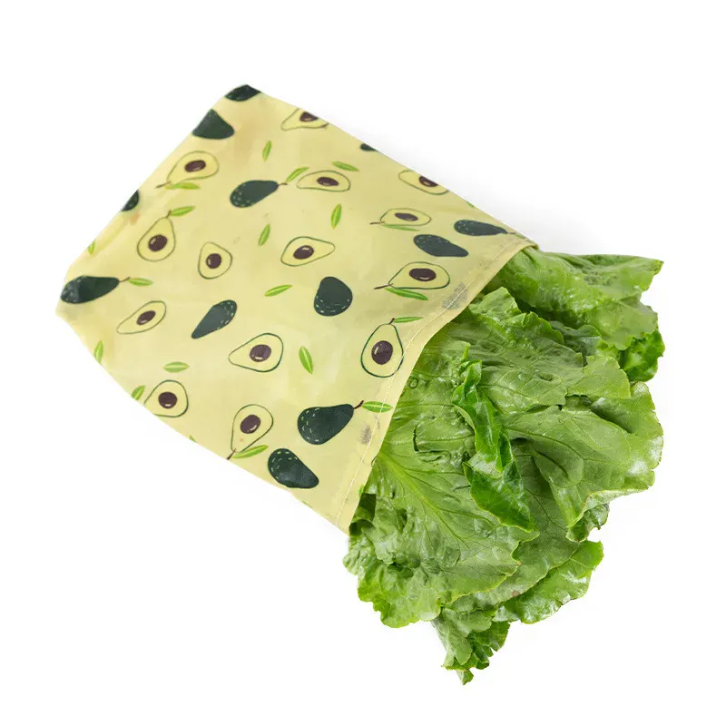 Emballage Alimentaire Cire d'Abeille Réutilisable - Lot de 2