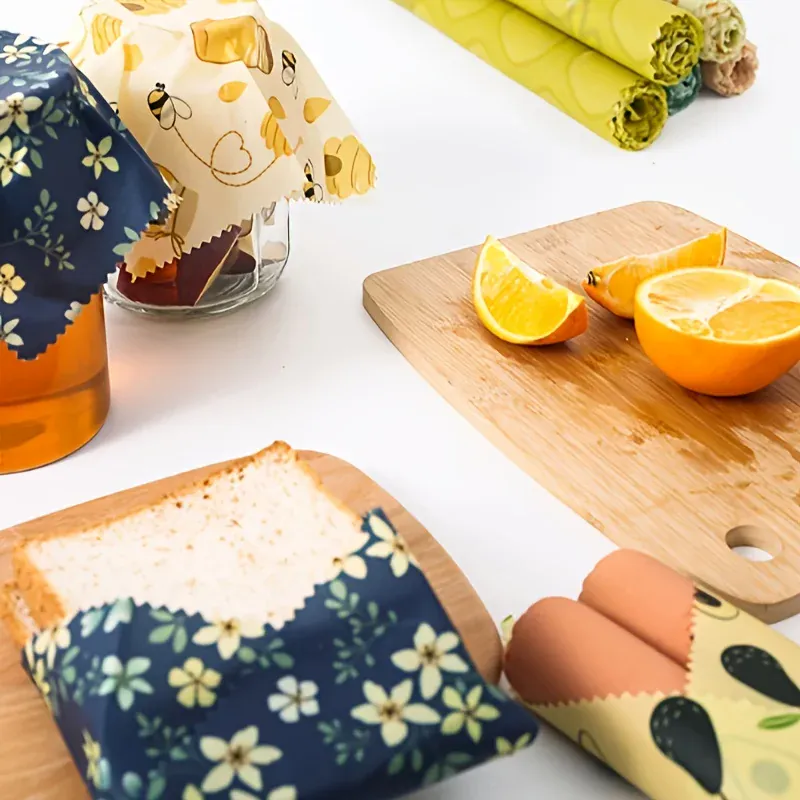 Film Alimentaire Cire d'Abeille Réutilisable 100x30 cm - Lot de 1