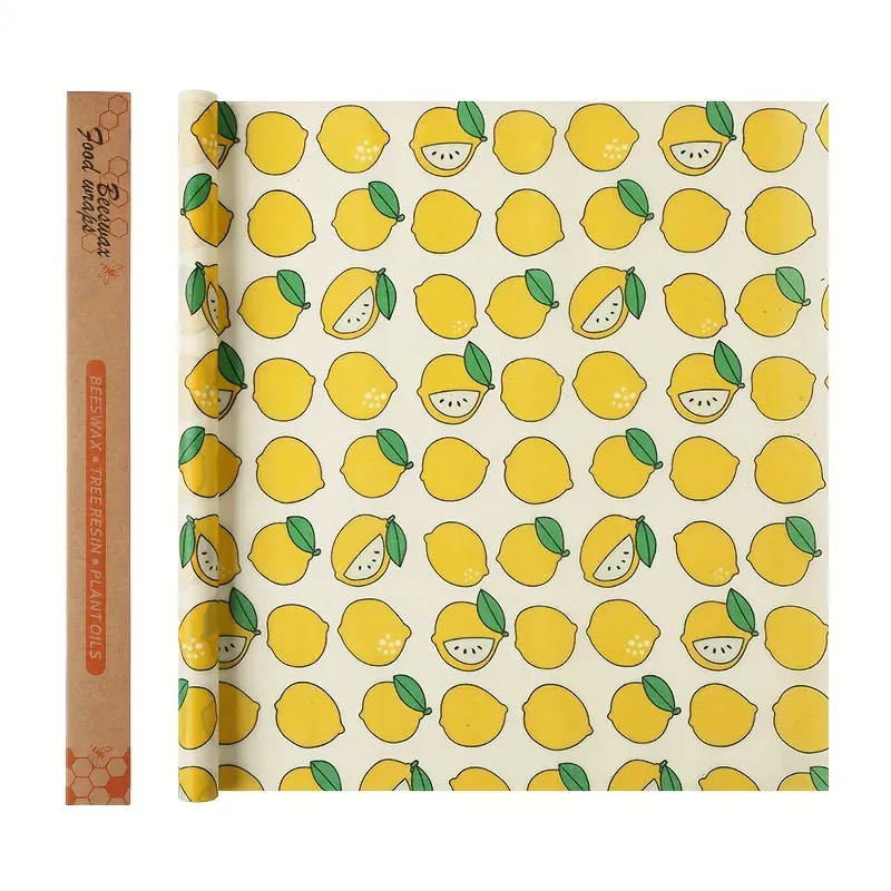 Film Alimentaire Cire d'Abeille Réutilisable 100x30 cm - Lot de 1