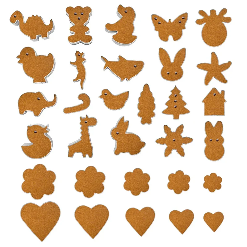 Emporte-pièces dinosaures en acier inoxydable - 10 pièces pour pâtisserie
