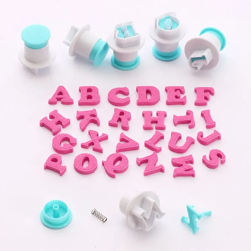 Emporte-pièces en Silicone Lettres et Chiffres pour Pâtisserie