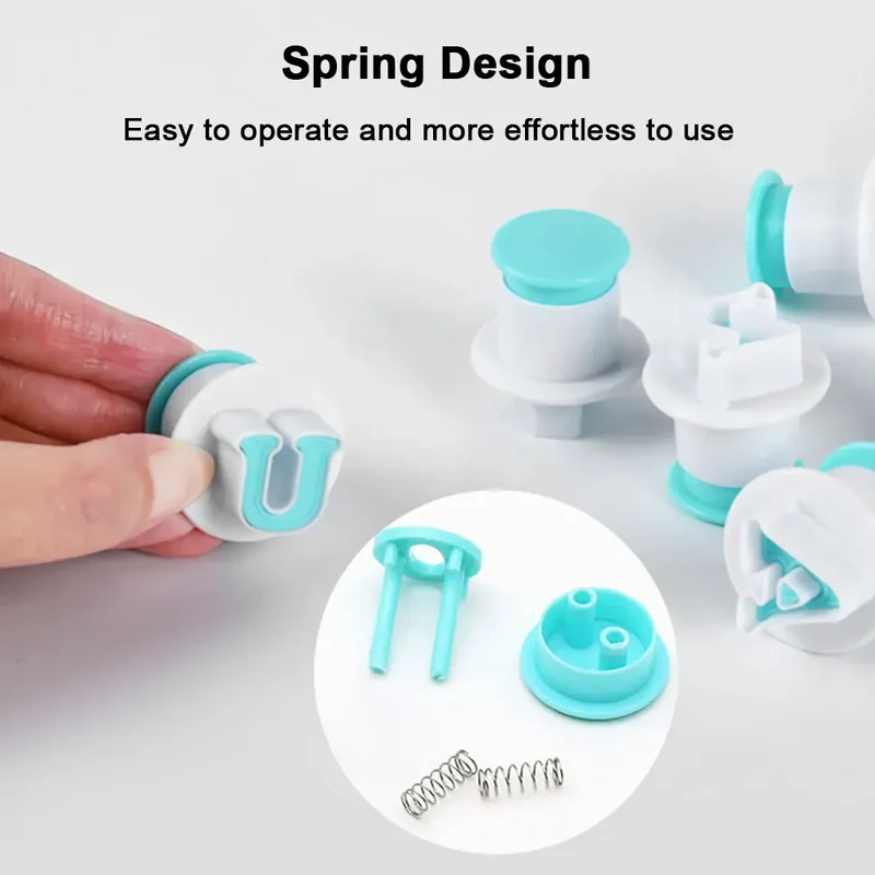 Emporte-pièces en Silicone Lettres et Chiffres pour Pâtisserie