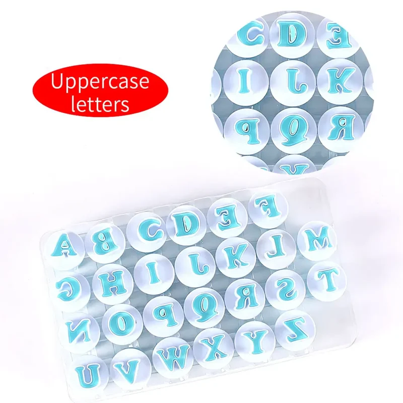 Emporte-pièces en Silicone Lettres et Chiffres pour Pâtisserie