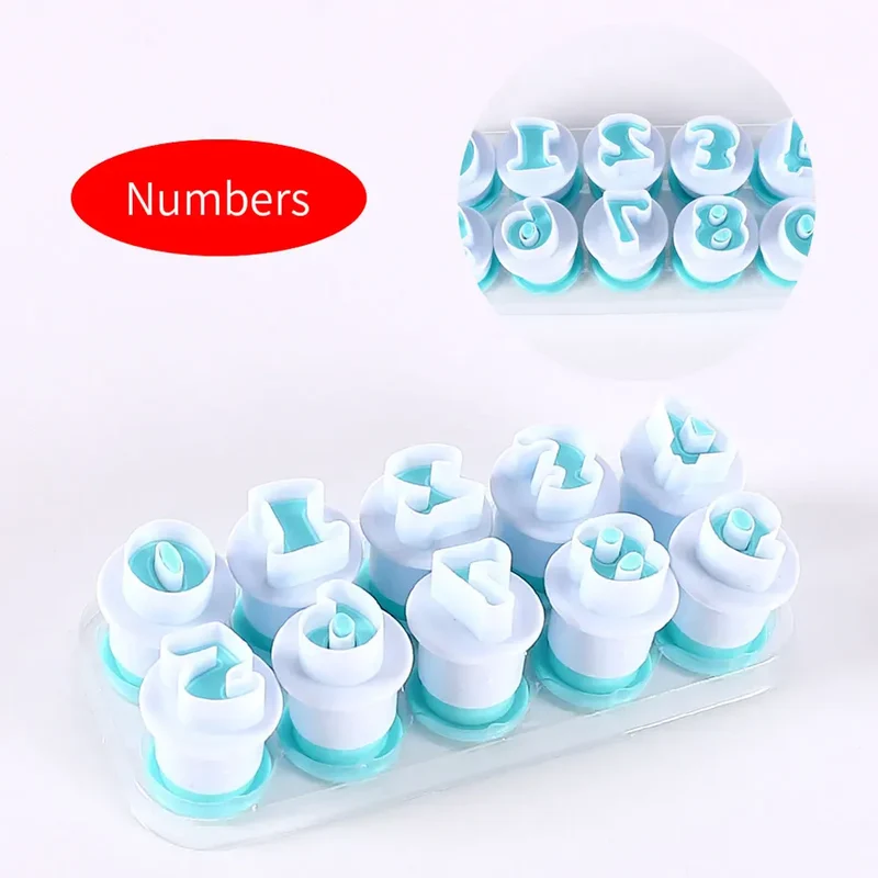 Emporte-pièces en Silicone Lettres et Chiffres pour Pâtisserie