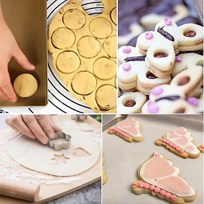 Emporte-pièces à Biscuits en Acier Inoxydable - 5 Pièces Papillon