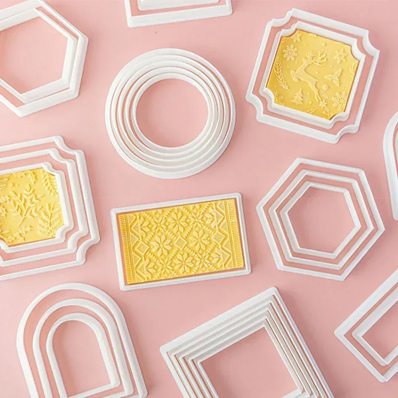 Emporte-pièce à Pâtisserie - Ensemble de 6 Formes Géométriques