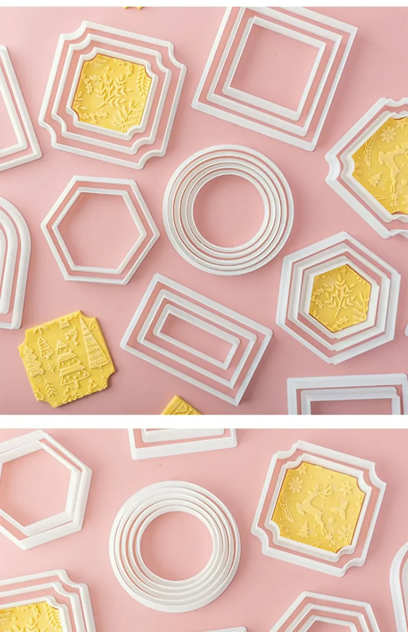 Emporte-pièce à Pâtisserie - Ensemble de 6 Formes Géométriques