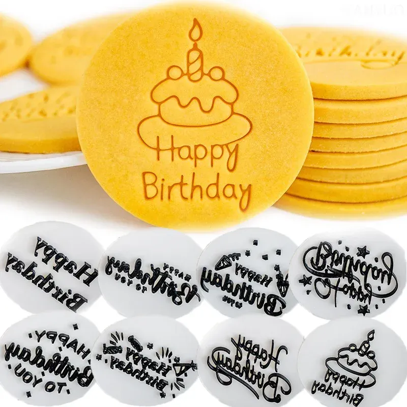 Emporte-pièces à biscuits "Joyeux Anniversaire" - Set de 6 pièces décoratives