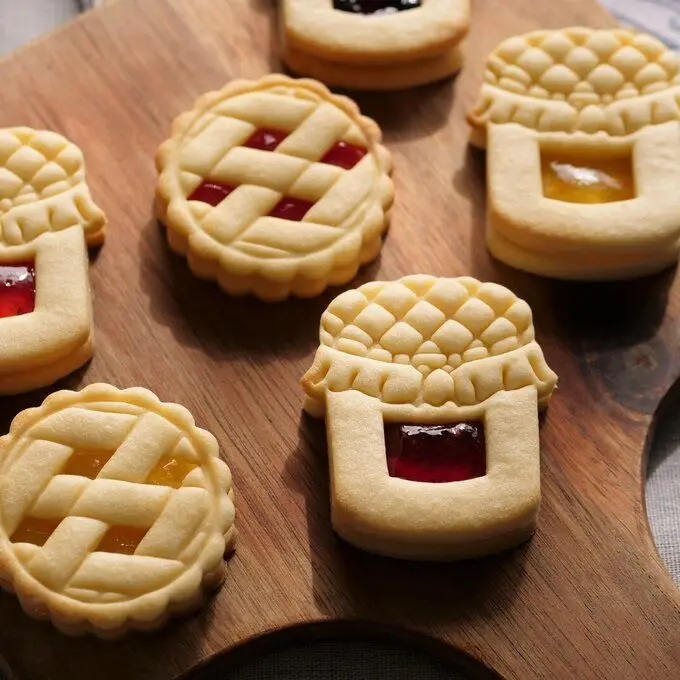 Emporte-pièces en plastique pour biscuits en forme de tartes - 3D Noël