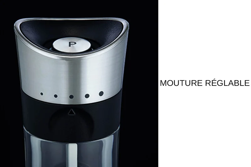 Coffret moulins sel et poivre Cole & Mason Horsham en acrylique et inox 15,4cm