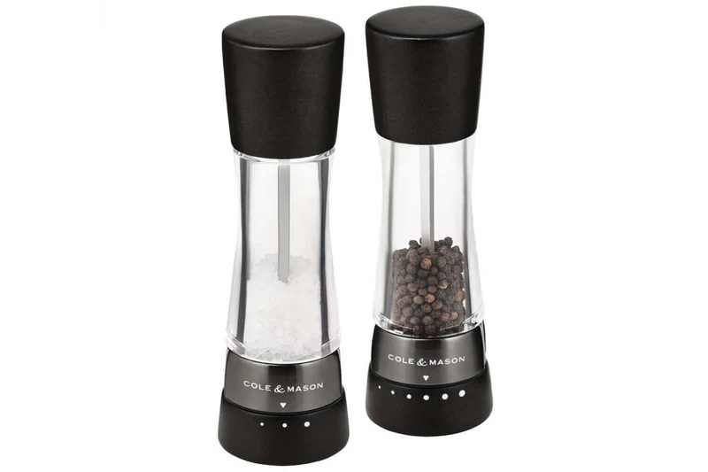 Coffret moulins sel et poivre Cole & Mason Derwent hêtre noir 19cm