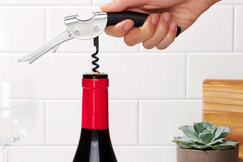 Tire bouchon sommelier Oxo en acier inoxydable