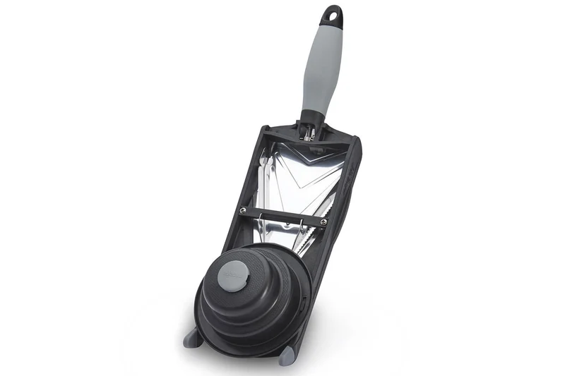 Mandoline De Buyer Kobra noire avec poussoir