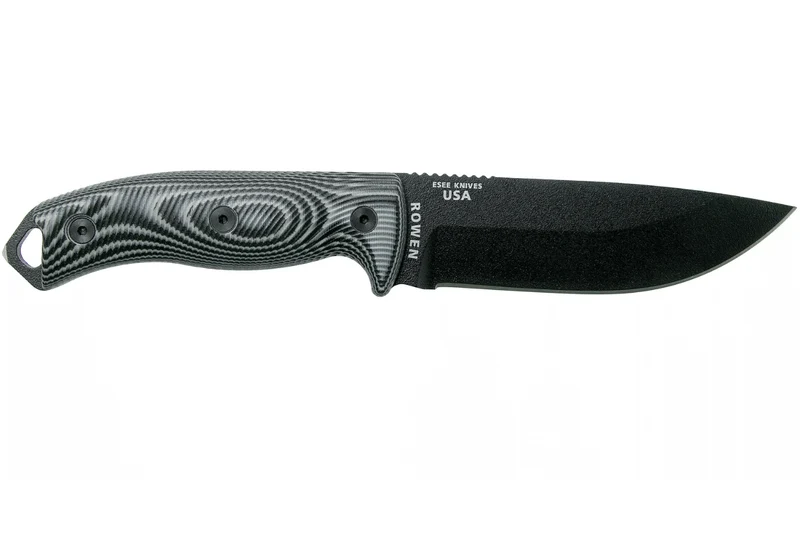 Couteau Esee 5 5PB-002 lame carbone 13,2cm manche G10 gris/noir + étui