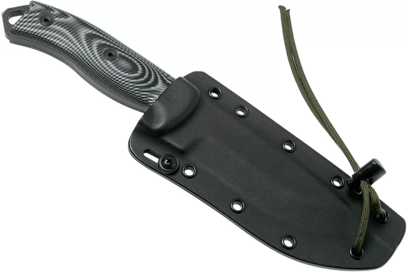 Couteau Esee 5 5PB-002 lame carbone 13,2cm manche G10 gris/noir + étui