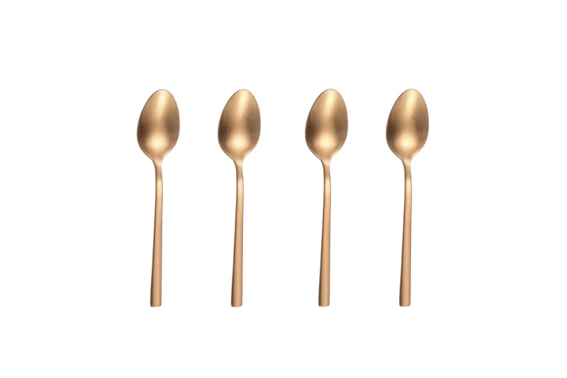 Ménagère 16 couverts de table Amefa Square en acier inoxydable 18/0 - Finition cuivre