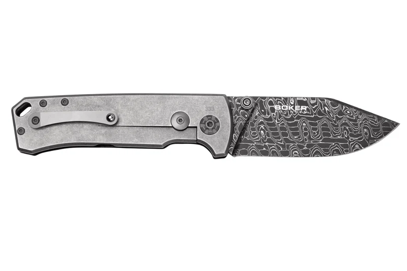 Couteau pliant Böker Tiger Damas 111103DAM manche en micarta noir 11,5cm
