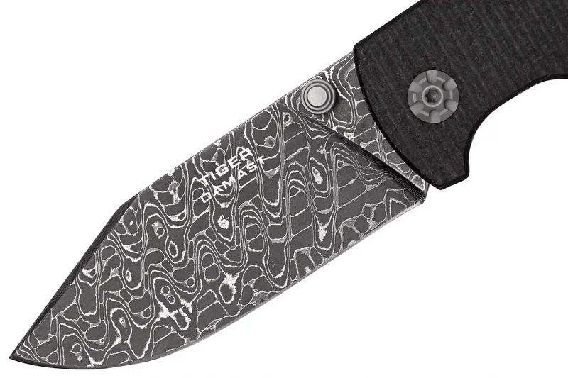 Couteau pliant Böker Tiger Damas 111103DAM manche en micarta noir 11,5cm