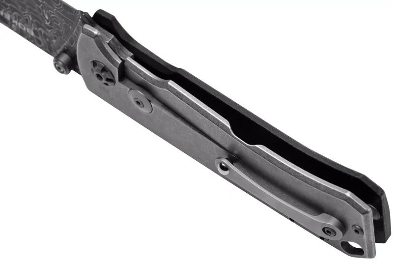 Couteau pliant Böker Tiger Damas 111103DAM manche en micarta noir 11,5cm