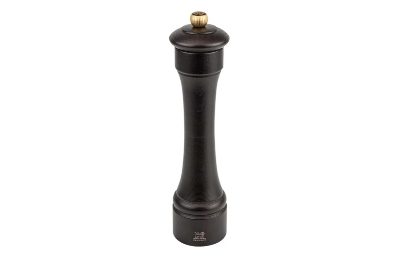 Moulin à poivre manuel Peugeot Hostellerie en bois de hêtre chocolat 22cm