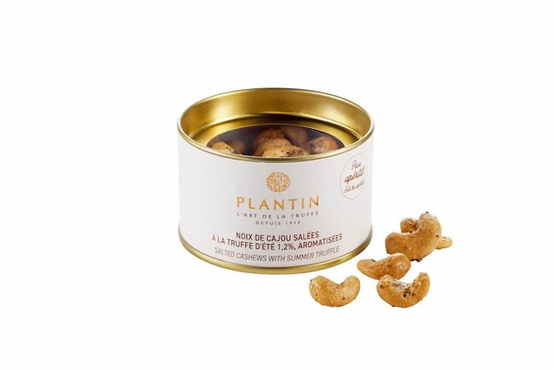 Boîte de noix de cajou Plantin aromatisées à la truffe d'été 1,2% - 80g