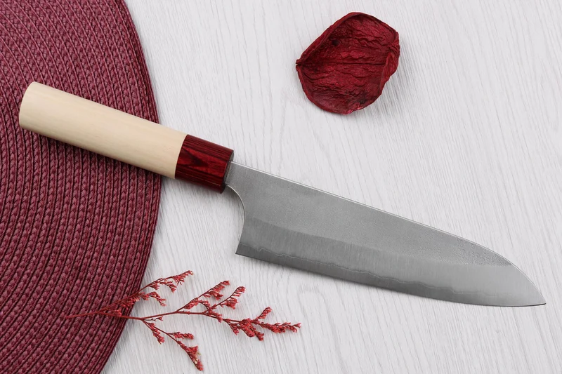 Couteau de chef 18cm japonais artisanal Masakage Yuki Shirogami 2