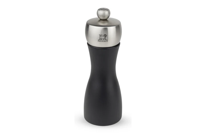 Moulin à poivre manuel Peugeot Fidji en bois et inox noir