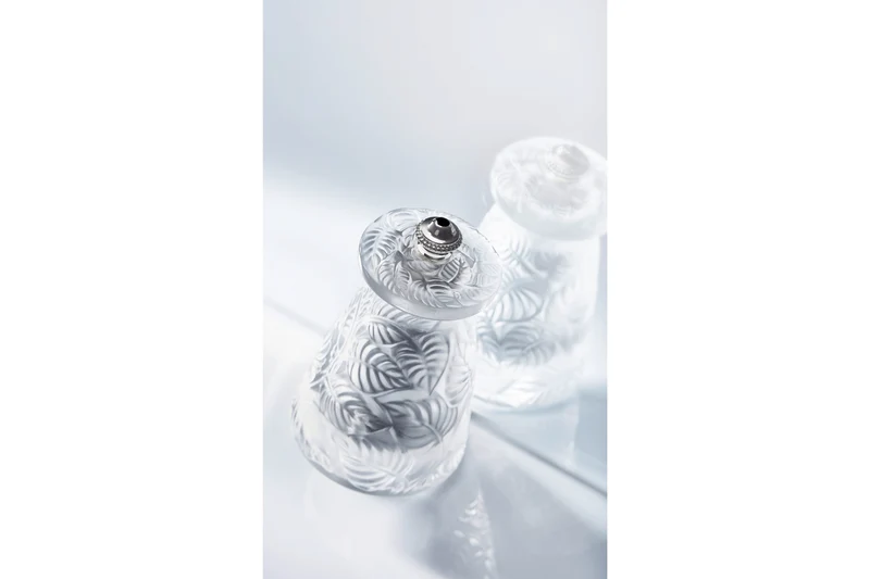 Moulin à sel Peugeot Lalique Feuilles en cristal 9cm - Edition limitée