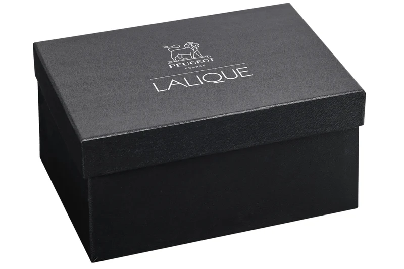 Moulin à sel Peugeot Lalique Feuilles en cristal 9cm - Edition limitée