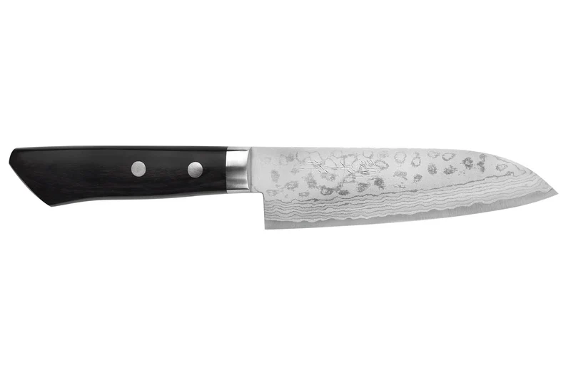 Couteau ko santoku 13cm japonais artisanal Masutani VG10 Damas