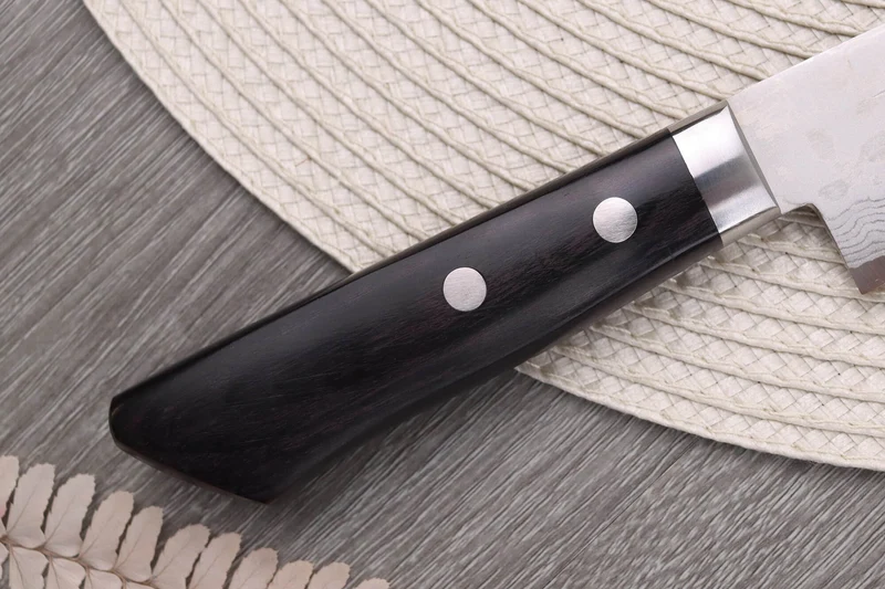 Couteau ko santoku 13cm japonais artisanal Masutani VG10 Damas