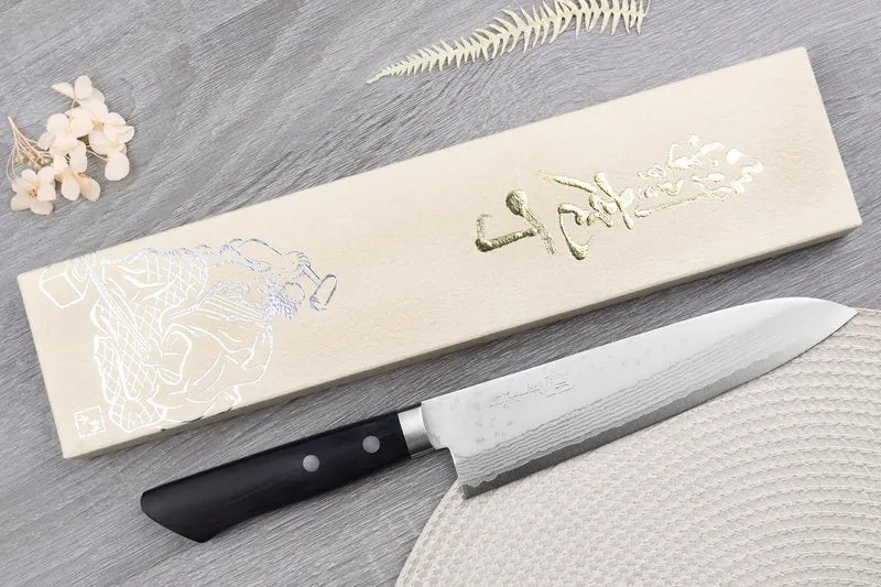 Couteau de chef 18cm japonais artisanal Masutani VG10 Damas