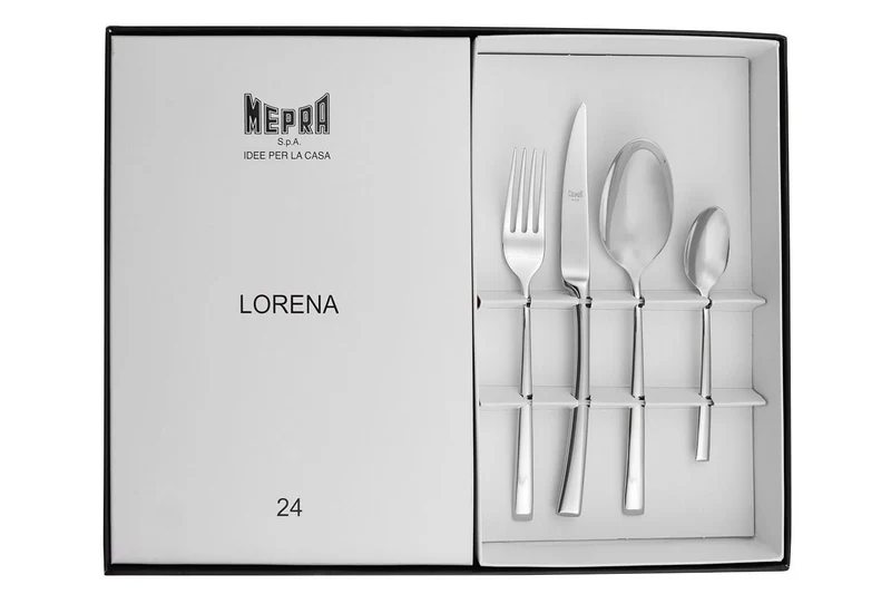 Ménagère 24 pièces Mepra Lorena en acier inox 18/10