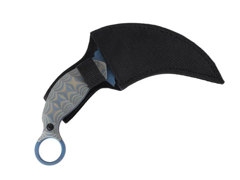 Karambit Marron Et Bleu