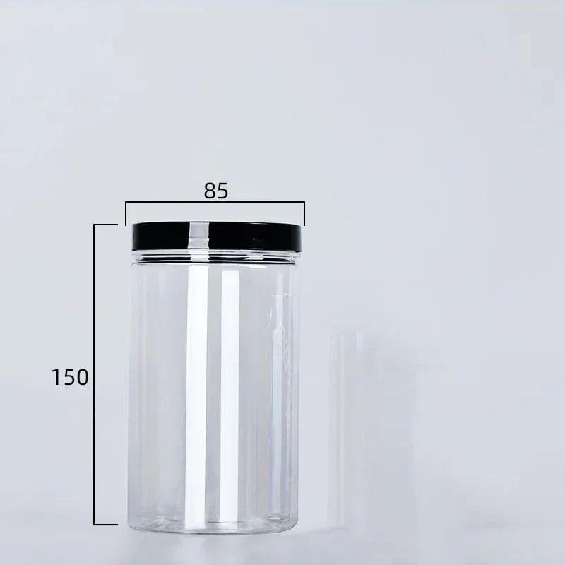Boîte de Rangement Ronde Alimentaire à Couvercle Noir