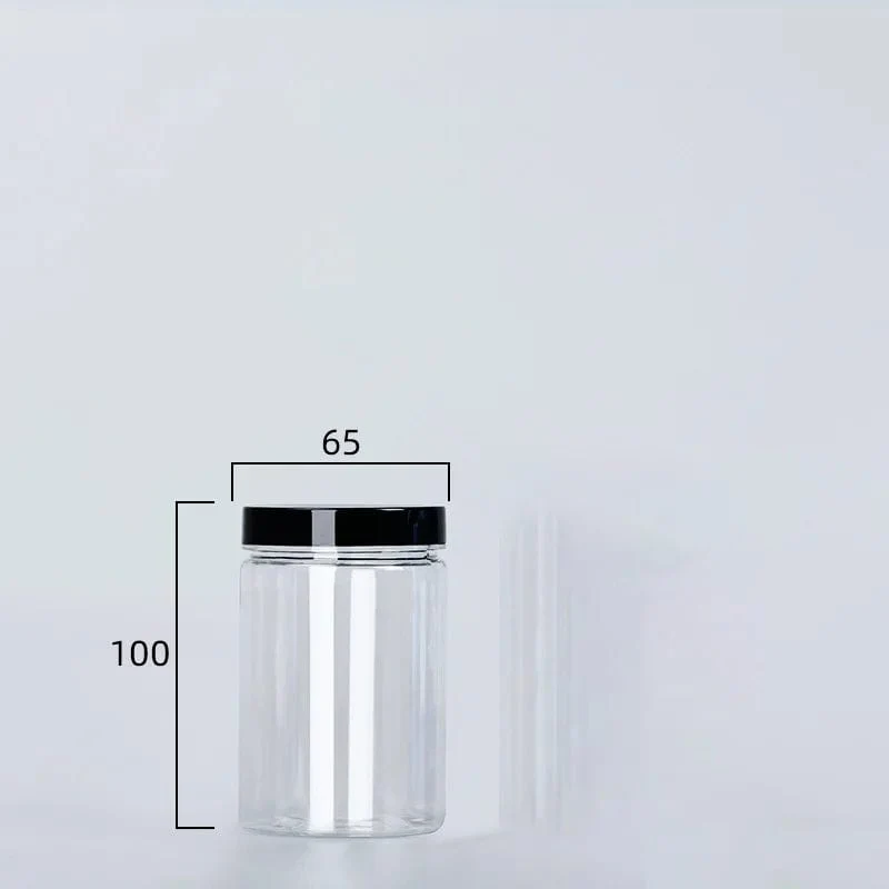 Boîte de Rangement Ronde Alimentaire à Couvercle Noir
