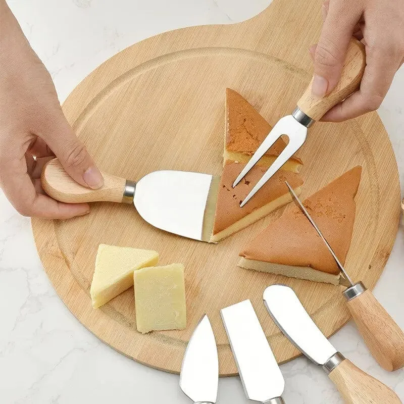 Ensemble de couteaux à fromage en acier inoxydable 6 pièces