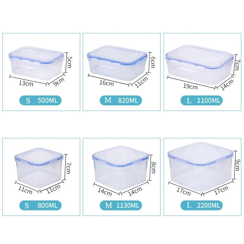 Boîte à lunch en plastique pour enfant 6 tailles - Eco-friendly, micro-ondable, hermétique