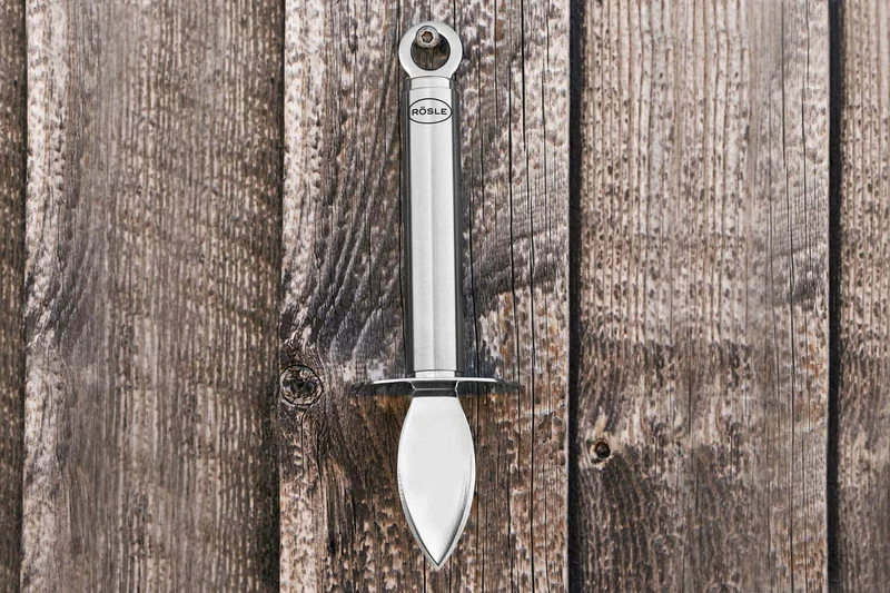 Couteau à huître Rösle avec garde en acier inoxydable 18cm