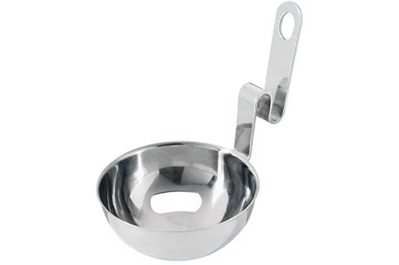 Séparateur de jaune d'œuf coudé tout inox 18/8