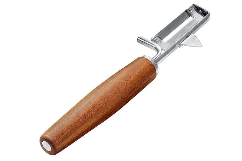 Éplucheur Triangle Sense lame mobile en inox et manche prunier