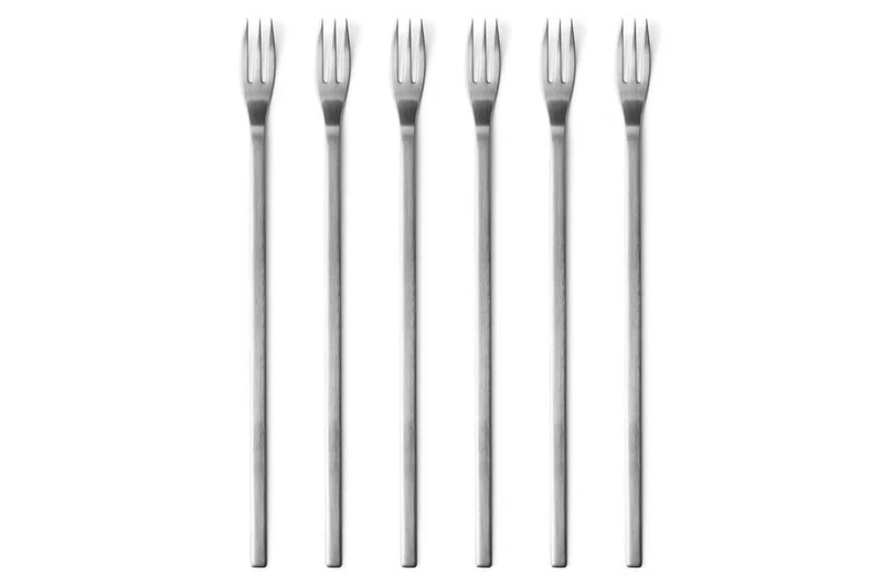 Set de 6 fourchettes à fondue au fromage Mono A acier inox