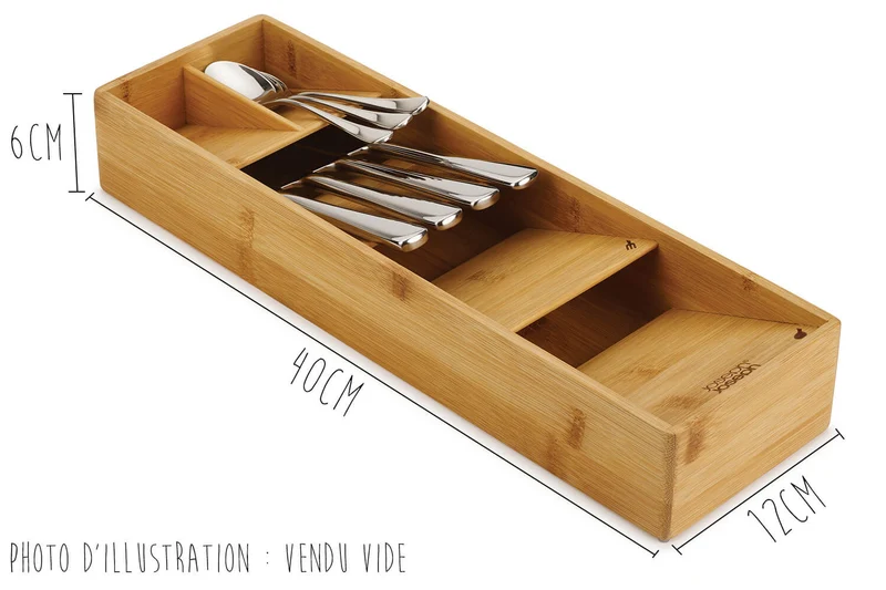 Range-couverts Joseph Joseph DrawerStore Bamboo compact