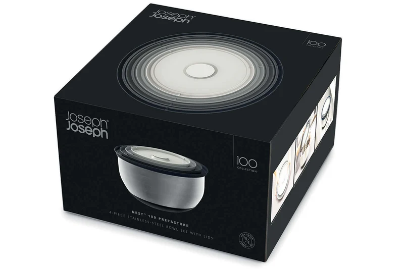 Set de 4 bols empilables Joseph Joseph Nest Prep&Store 100 avec couvercles