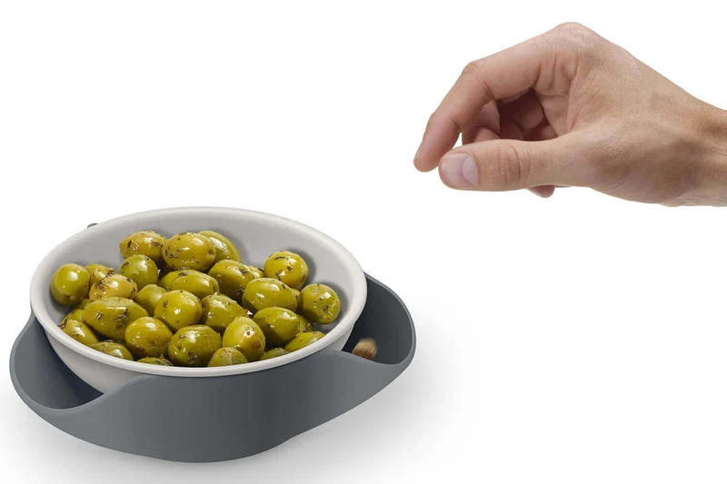 Bol de service Joseph Joseph Double-Dish avec base de récupération des déchets