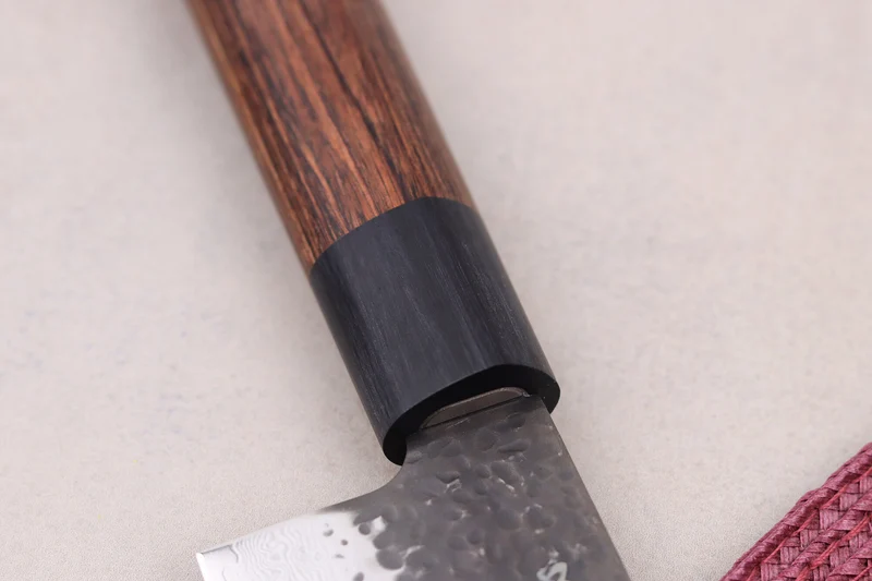 Couteau nakiri 17cm japonais Shizu Hamono Gen VG10 damas