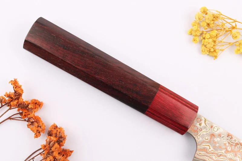 Couteau d'office 9cm japonais artisanal Takeshi Saji VG10 Rainbow Nashiji
