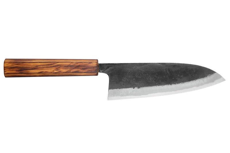 Couteau deba 18cm japonais artisanal Hidetsune BS2