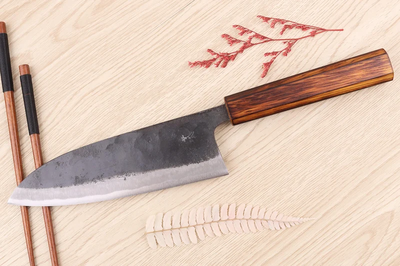 Couteau deba 18cm japonais artisanal Hidetsune BS2
