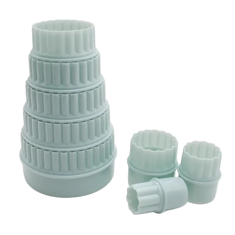 Emporte-pièces en plastique double face - Motif dentelle 8 pièces